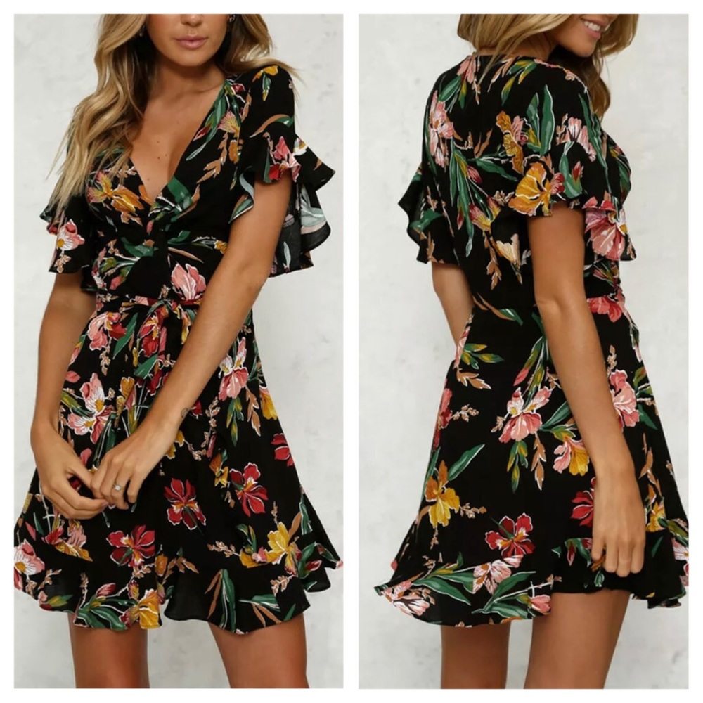 🆕 ↙️ FLORAL WRAP MINI